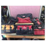(6) Canvas Tool Bags - Good Zippers! Husky - Ridgid - Craftsman
