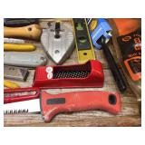 Group Contractor Tools - Levels - Squares - Knives - Saws