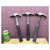3 ESTWING - Straight + Claw Hammers