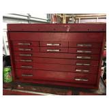 Vintage MAC TOOLS 10 Drawer Top Cabinet - 26" x 16" x 17 1/2"