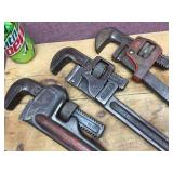 3 Vintage 18" Pipe Wrenches - Proto - Trimo - Other