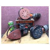 3 BLACK + DECKER Sanders - 5" Random Orbit + Mouse