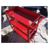 Red - US GENERAL - 16" x 30" Rolling Service Cart - Nice