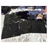 5 PC Heavy Rubber Interlocking Floor Mats - 28"ish x 28"ish