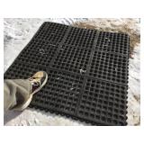 Anti-Fatigue 38" x 38" Rubber Floor Mat
