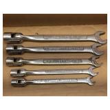 5 Pc CRAFTSMAN SAE Flex Head Swivel Socket Wrench Set
