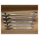 5 Pc CRAFTSMAN SAE Flex Head Swivel Socket Wrench Set