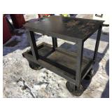 Custom Heavy Duty Rolling Shop Stool - 25 1/2" x 12" x 21"