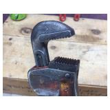 3 Pipe Wrenches - ERIE TOOL WORKS 10" - SERVESS 14" - CRAFTSMAN 10"