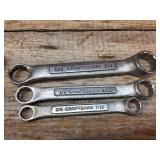 CRAFTSMAN/FLEET SAE 3 Pc Stubby Box End Wrenches