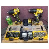 DEWALT 20V Cordless Drills - Charger - Bit Sets