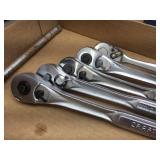 (5) Classic CRAFTSMAN 1/2" Ratchets with Extensions - SAE/Metric Sockets/Deep Well