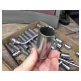 (5) Classic CRAFTSMAN 1/2" Ratchets with Extensions - SAE/Metric Sockets/Deep Well