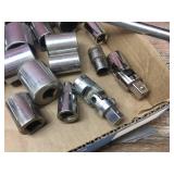 (5) Classic CRAFTSMAN 1/2" Ratchets with Extensions - SAE/Metric Sockets/Deep Well