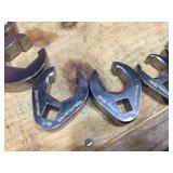 SNAP ON 11 Pc Sequential Flare Nut/Crow Foot - Socket Wrenches  3/8" - 1"