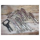 (9) VISE GRIP + TYPE - Locking Pliers