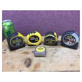 (5) STANLEY/FAT MAX - Tape Measures 12