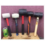 5 Rubber Mallets - Decent
