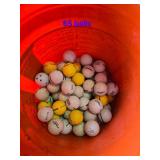 65 Golf Balls, Club, Dual Turf Practice Mat