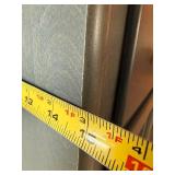 Canadel Blue Display Cabinet With Glass Doors - 4-Drawer Upper Section, Double Glass Doors, China Cabinet