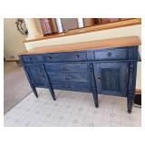 Canadel Blue Painted Sideboard Buffet - Made in Canada