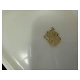 White Floral Milk-Glass Box, Cake Stand with Lid, Heart Paperweight & Black Dish