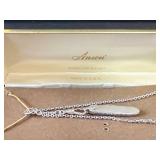 Vintage Anson Sterling Silver Pocket Knife on Chain - Made in USA