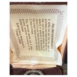 Sears Bicentennial Pocket Watch 1776-1976 Eagle Dial in Display Box