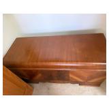 Vintage Cedar Lined Trunk - Book-Matched Veneer, 50 in. wide