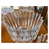 Orrefors Crystal Cut Glass Bowls - Large & Small, Scalloped Petal Rim, 7 in & 5 in