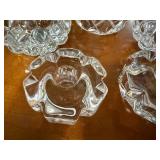Orrefors Sweden Crystal Glass Bowls & Votive Holders - Assorted Cut Patterns