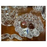Orrefors Sweden Crystal Glass Bowls & Votive Holders - Assorted Cut Patterns