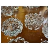 Orrefors Sweden Crystal Glass Bowls & Votive Holders - Assorted Cut Patterns
