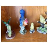 Vintage Ceramic Bird Figurines Lot - 8 Pieces - Spalding China & Royal Copenhagen