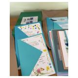 Greeting Cards Set with Envelopes - Turquoise/Blue Assorted Designs