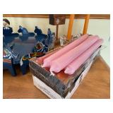 Dalecarlian Dala Horse Decor Lot - Sweden Rosemaling Tile, Candles & Ornaments