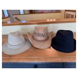 TwentyOne Men LA Gray Fedora - Doreman Pacific Seagrass Straw Hat - Red Head Fedora