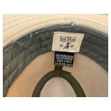 TwentyOne Men LA Gray Fedora - Doreman Pacific Seagrass Straw Hat - Red Head Fedora