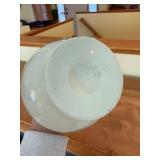 Cherry Motif Porcelain Vase with Pink Ruffled Rim & Gold Trim - 9.5-10 in, Decorative