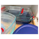 White Hand Mixer with Attachments + Glass Bakeware Set and Lids