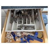 Ornate Silver-Plate Flatware Set - Forks, Spoons, Knives