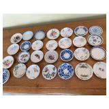 Haviland Limoges Butter Pat Plates - Vintage Floral & Blue Pattern Assortment