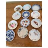Haviland Limoges Butter Pat Plates - Vintage Floral & Blue Pattern Assortment