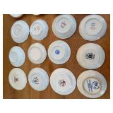 Haviland Limoges Butter Pat Plates - Vintage Floral & Blue Pattern Assortment