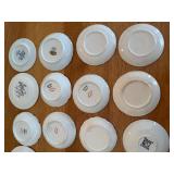 Haviland Limoges Butter Pat Plates - Vintage Floral & Blue Pattern Assortment