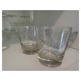 Clear Glass Stemware & Tumblers - Mixed Wine Glasses, Goblets, & Short Tumblers