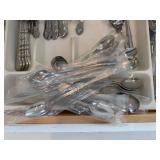 Vintage Silverplate Flatware Set - Ornate Handles - Mixed Service Pieces