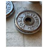 York Barbell Dumbbell Set with Chrome Weight Plates