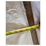 Table Linens - Assorted Embroidered White Tablecloths, Napkins & Runner