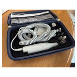 Nail Drill Set - Blue Zip Case with Drill Handpiece & Assorted Bits